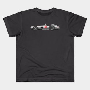 Juan Manuel Fangio Mercedes Benz W196 - Illustration Kids T-Shirt